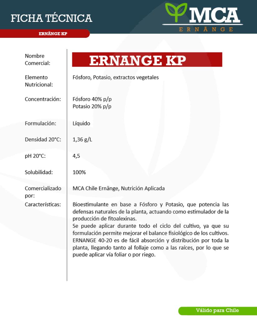 Ficha técnica KP