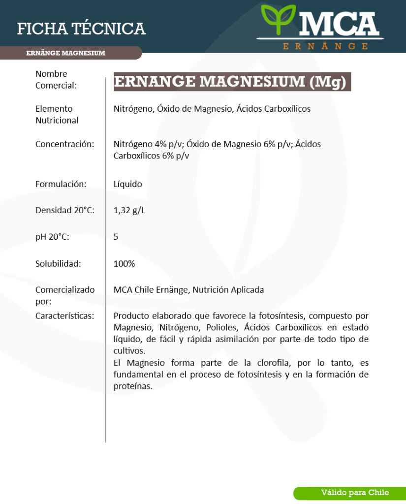 Ficha Magnezium